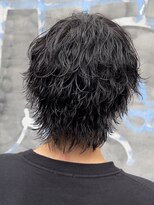 ビカム 名駅(become)&nbsp;【SNSバズりスタイル】波巻きウルフパーマメンズミディアム