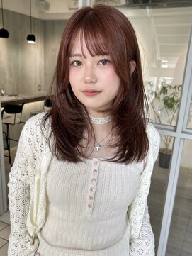 フェブミエル(fev miel) ハッシュカット×コーラルオレンジ