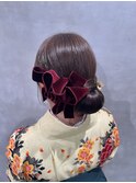 【卒業式ヘアセット】結婚式/銀座/ショートボブ/和装/アレンジ