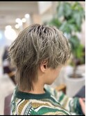 ウルフカット×パーマ