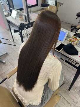 アジールヘア 所沢プロペ通り店(agir hair) ヘーゼルブラウン ブリーチなしダブルカラー