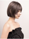 小顔イメチェンヘアスタイル前髪カタログ似合わせ外ハネボブ
