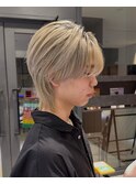 マッシュウルフ×ホワイトベージュ