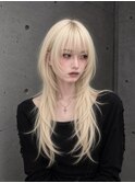 【琴海】ハッシュカットウルフカットシャギーカットモードヘア