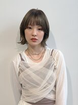 エディット トウキョウ(e.dit tokyo)&nbsp;顔まわりレイヤー/丸みボブ/透明感オリーブベージュ/ボブ