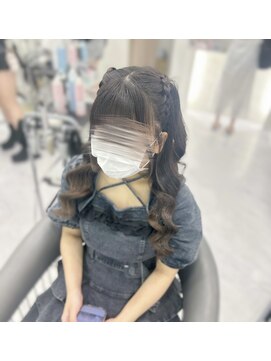 ヘアセット クラン ルシェ 心斎橋玉屋町店(hair set Clan luce) 編み上げハーフツイン
