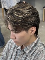 フィフス 大分(fifth)&nbsp;大分フェザーパーマメンズカットラウンドマッシュセンターパート