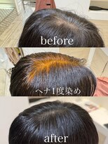 ヘアーサロンウフ(hair salon Oeuf)&nbsp;ヘナ2度染め