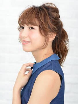 アース 高円寺店(HAIR & MAKE EARTH) 横顔美人な愛されポニーテール【EARTH高円寺】