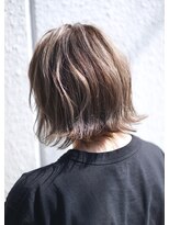 シーン(hair design SCENE) ≪谷添担当≫ハイライト×ミルクティーベージュ