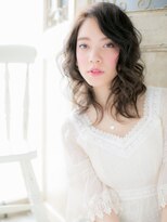 ブルー(BLUE)&nbsp;*CUORE水戸*…アースカラーウェーブカール抜け感くびれヘアb