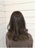 セミロング/20代/30代/ショコラカラー