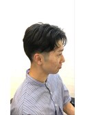 かき上げヘアショートレイアーくせ毛風パーマコンマヘア82