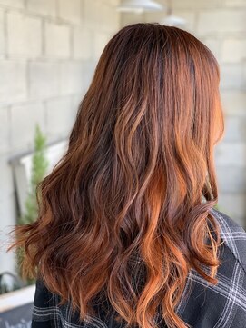 ニキ ヘアー ネイル 子安店(niki hair, nail) チラ見せオレンジ