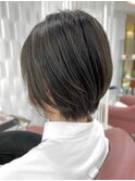 グレーベージュ/ショートカット/グラデーションボブ/20代30代