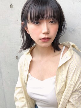 リコバイアフロート(riko by afloat) 韓国ヘア/ボブ/切りっぱなし/外ハネボブ/暗髪/透明感カラー