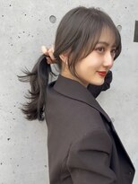 小顔に見える結んでも可愛い顔周りカット