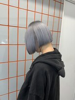 ペレ 渋谷(PELE)&nbsp;斜めバング/グレージュカラー/デザインカラー/渋谷/渋谷駅