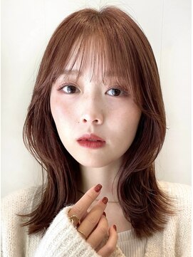 ガーデン ムサシコスギ(GARDEN MUSASHIKOSUGI) くびれミディアム/大人可愛い/シースルーバング/小顔ヘア