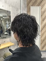 ビカムメンズヘアー 栄店(become men's hair)&nbsp;【波巻きパーマ×ウルフ】名古屋栄矢場町大須メンズヘアカット