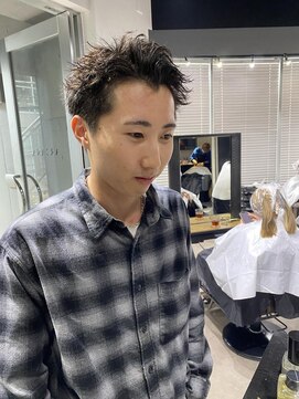 アルカナ 明治神宮前原宿(ARCANA) ハイライト マッシュパーマ ウルフ アッシュブラック