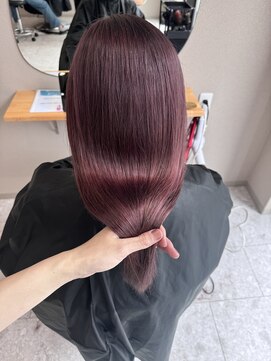 シカ 神戸三宮元町店(Cica) レッドブラウン ボルドー 暖色 ピンク 三宮 髪質改善