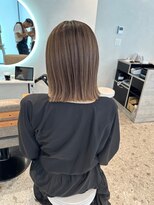 モアナ バイ ラナ 甚目寺店(MoanA BY LANA)&nbsp;デザインカラー/レイヤーカット/ウェットヘア/オリーブベージュ