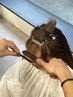 前髪の癖毛が気になる方必見　前髪縮毛矯正ストレート　￥6600～