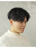 縦落ちツイスパ［ソフトツイスパ/メンズパーマ/眉カット］