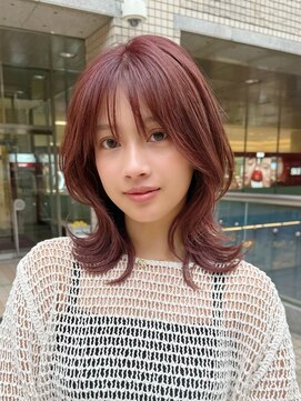 アルマヘア(Alma hair) 透明感ピンクブラウンレイヤー