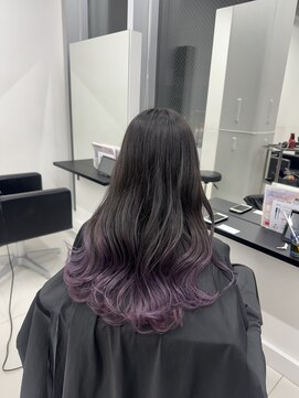 アライブ ハラジュク(ALIVE harajuku) 【ALIVE yu-ki 色落ちシルバーラベンダーグラデーションカラー】