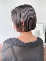 ヘアー アイス 御器所本店(HAIR ICI) 20代30代秋冬暗髪カラーレイヤーボブパーマ小顔ショート