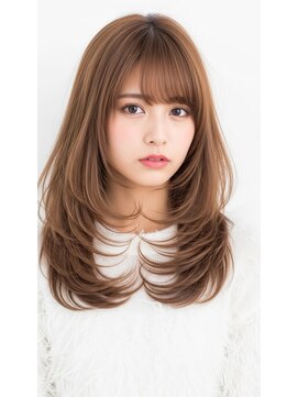 ソーホーニューヨーク ギンザ(SOHO NEW YORK GINZA) 20代30代40代レイヤーカット/ミルクティーベージュ