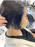 インナーカラー　ネイビー