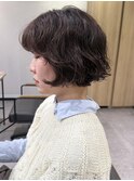 フレンチボブパーマゆるめパーマウルフパーマミディアムパーマ