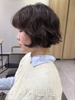 ノラ ギンザ(NORA GINZA)&nbsp;フレンチボブパーマゆるめパーマウルフパーマミディアムパーマ