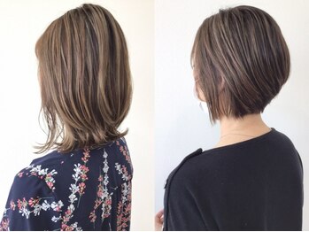 アリエス美容室南富山店の写真/大人女性に大人気『クリスタルカラー』での明るい白髪染めや『白髪ぼかしハイライト』でお洒落を楽しめる◎