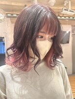 ウェーリング(Welring) ゆる巻きミディ×インナーピンク