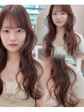 ライズ ネックス ザ サロン 渋谷(LIZE nex the salon) ピンクベージュ×韓国レイヤーカット