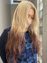 プネル(punel)&nbsp;のあブロンド ホワイトブロンド デザインカラー