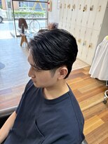 イエローコーン 金沢文庫店(YELLOW CORN)&nbsp;ニュアンスパーマ/センターパート/メンズカット/ツーブロック