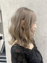 ベモ(NVEMO) ミルクティーグレージュ ダブルカラー ベージュカラー