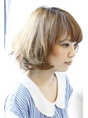 「BOUQUET」西川麻衣子シースルーボブ　こなれカール　ツヤ感