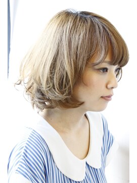 ブーケ(BOUQUET) 「BOUQUET」西川麻衣子シースルーボブ こなれカール ツヤ感