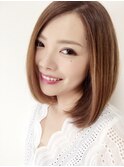 ナチュラルミディーボブ