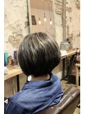 B"70 #ショートボブ×ハイライトmix