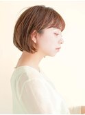 オフィスヘア/エアリーミディ/ショートパーマ/新宿