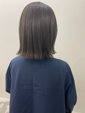 エンドリンク(endlink) アッシュラベンダー×ぱっつんボブ