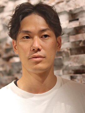 メンズレオ 野田阪神店(men's LEO) ゆるふわスパイラル こなれセンターパートパーマスタイル