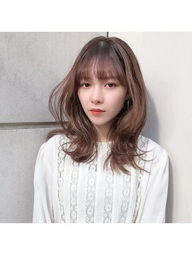 ラル 立川(lar) パールブラウン_毛先パーマことりベージュウォーターフォール